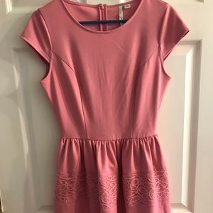 Pink LC Lauren Conrad cap sleeve dress